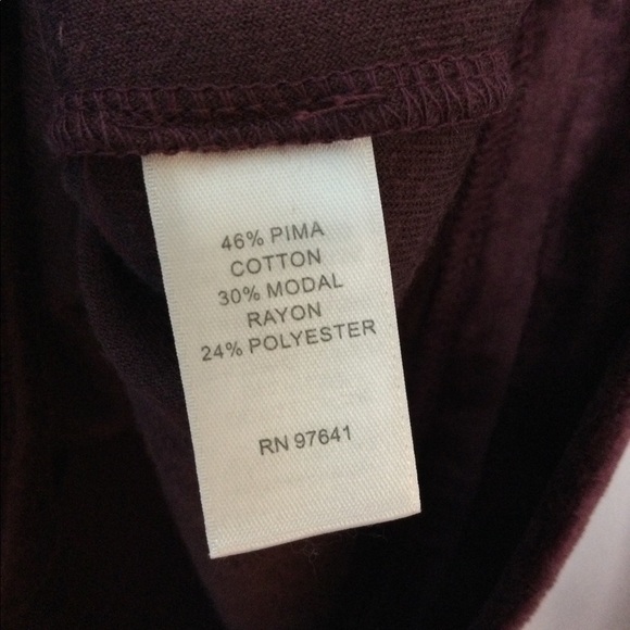 Women’s J. Jill XS 0 - 2 Plush Velvet Top Shirt Merlot Crewneck Long Sleeve NWT - Picture 8 of 8